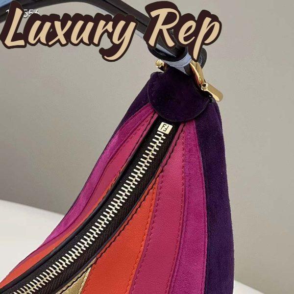 Replica Fendi Women FF Fendigraphy Small Leather Bag Multicolor Inlay 9