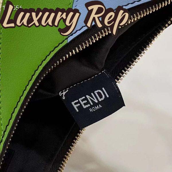 Replica Fendi Women FF Fendigraphy Small Leather Bag Multicolor Inlay 10