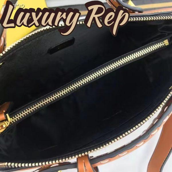 Replica Fendi FF Women By The Way Medium Light Brown Leather Elaphe Boston Bag 10