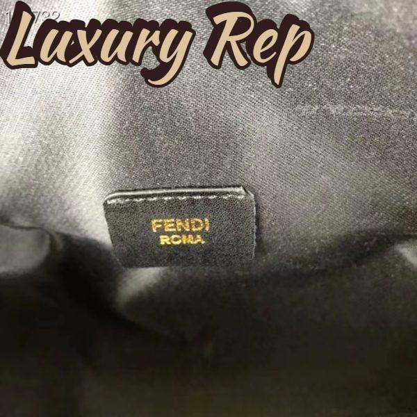 Replica Fendi FF Women By The Way Medium Light Brown Leather Elaphe Boston Bag 11
