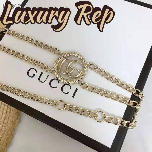 Replica Gucci GG Women Chain Belt with Torchon Double G 1.5 cm Width 6