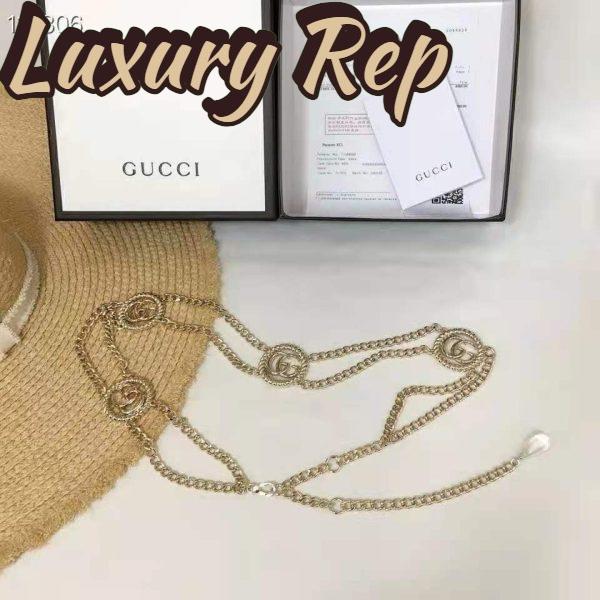 Replica Gucci GG Women Chain Belt with Torchon Double G 1.5 cm Width 8