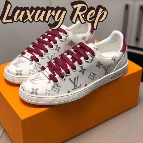 Replica Louis Vuitton LV Women LV Frontrow Sneaker in Monogram-Print Textile-Pink 3