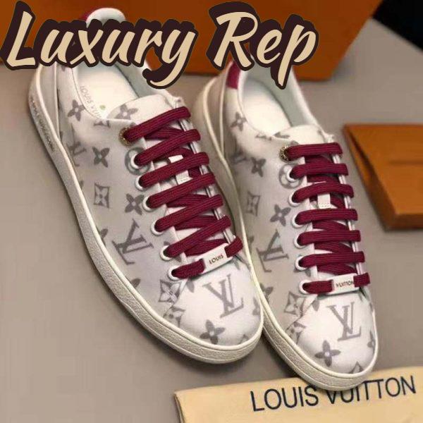 Replica Louis Vuitton LV Women LV Frontrow Sneaker in Monogram-Print Textile-Pink 4