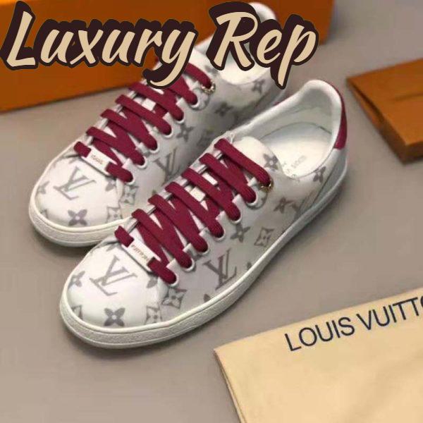 Replica Louis Vuitton LV Women LV Frontrow Sneaker in Monogram-Print Textile-Pink 5