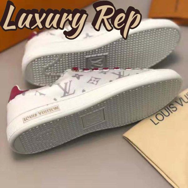 Replica Louis Vuitton LV Women LV Frontrow Sneaker in Monogram-Print Textile-Pink 6