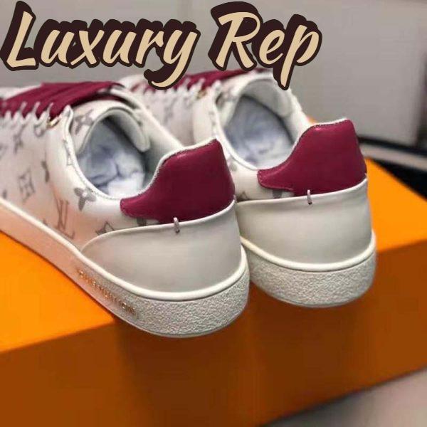 Replica Louis Vuitton LV Women LV Frontrow Sneaker in Monogram-Print Textile-Pink 7