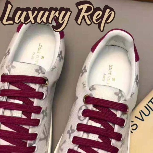 Replica Louis Vuitton LV Women LV Frontrow Sneaker in Monogram-Print Textile-Pink 9