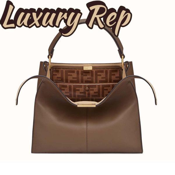 Replica Fendi Women Peekaboo X-Lite Regular Leather Bag