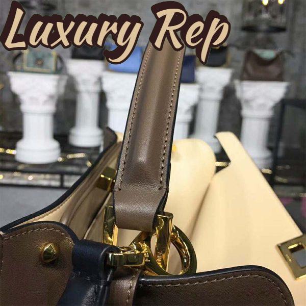 Replica Fendi Women Peekaboo X-Lite Regular Leather Bag 7