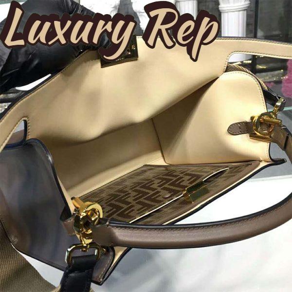 Replica Fendi Women Peekaboo X-Lite Regular Leather Bag 9