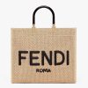 Replica Fendi Women Small Mon Tresor Bucket Brown Fabric Mini-Bag 13