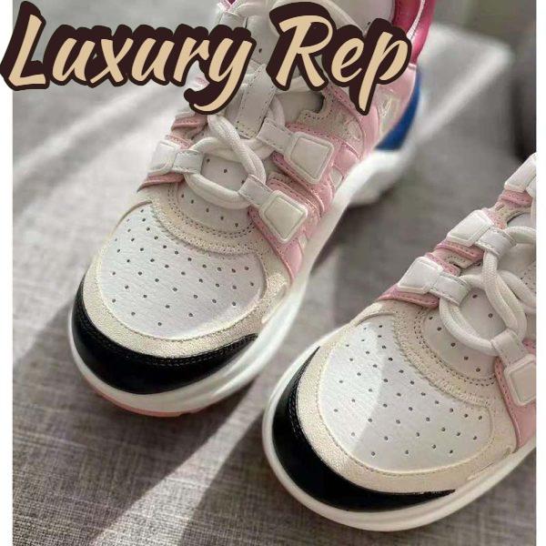 Replica Louis Vuitton Women LV Archlight Sneaker Mix of Materials LV Circle Monogram Canvas 10