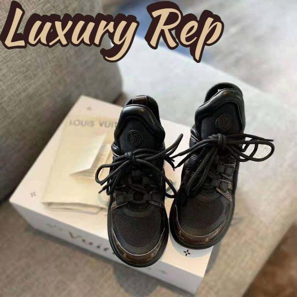 Replica Louis Vuitton Women LV Archlight Sneaker Patent Monogram Canvas Technical Fabrics 6