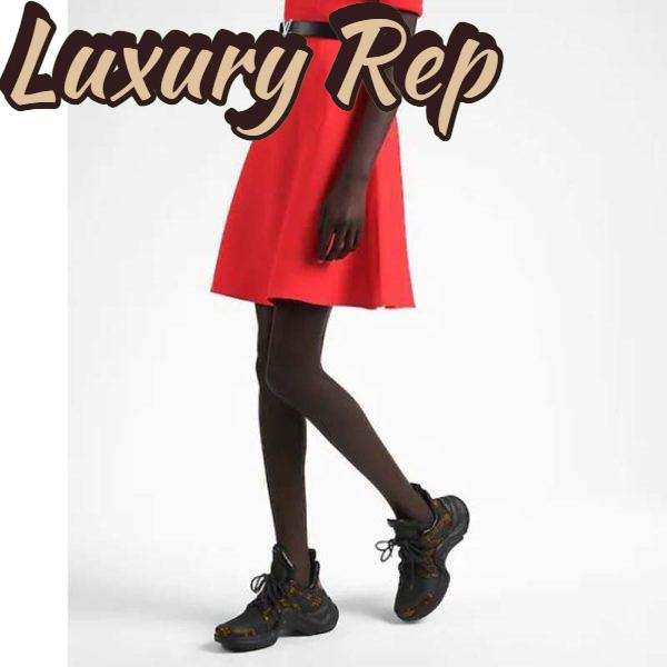 Replica Louis Vuitton Women LV Archlight Sneaker Patent Monogram Canvas Technical Fabrics 12