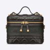 Replica Dior Women Small Lady Dior Bag Black Ultramatte Cannage Calfskin 10