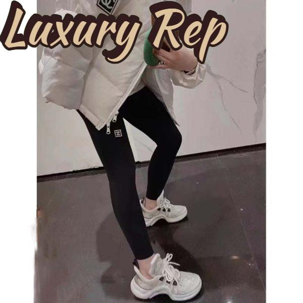 Replica Louis Vuitton Women LV Archlight Sneaker Since 1854 Beige Jacquard Textile 10