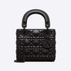 Replica Dior Women Mini Lady Dior Bag Cannage Satin with Rhinestones 4