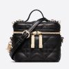 Replica Dior Women Mini Dior Bag in Black Calfskin 8