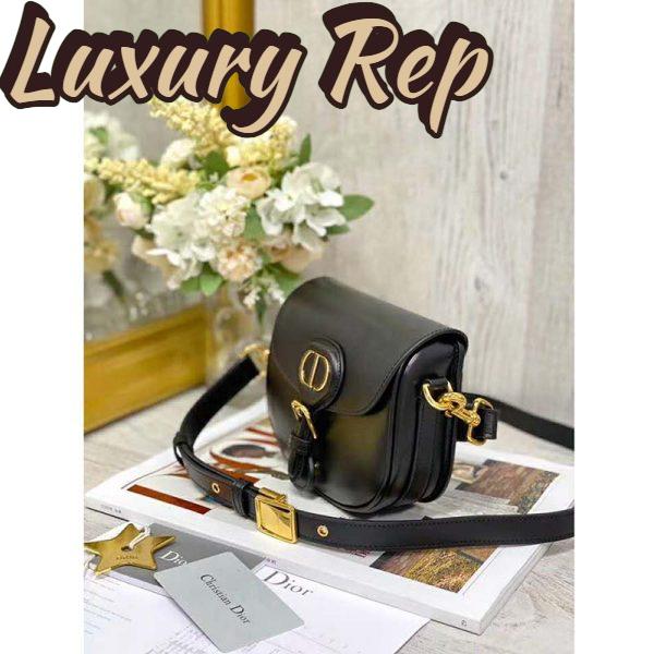 Replica Dior Women Small Dior Bobby Bag Black Box Calfskin 4