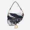 Replica Dior Women Saddle Bag in Matte Black Ultramatte Calfskin 12