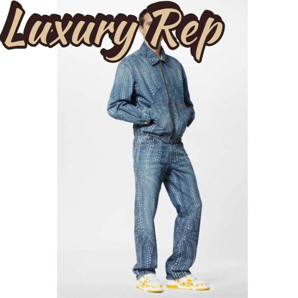Replica Louis Vuitton LV Unisex LV x YK LV Trainer Sneaker Yellow Calf Leather Rubber 12