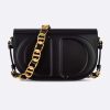 Replica Dior Women Medium Vibe Zip Bowling Bag Black White Padded Macrocannage Calfskin 14
