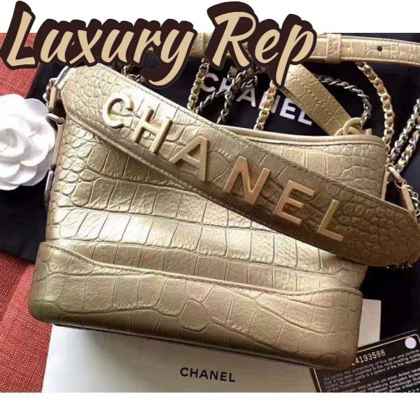 Replica Chanel Women Chanel’s Gabrielle Large Hobo Bag-Gold 3