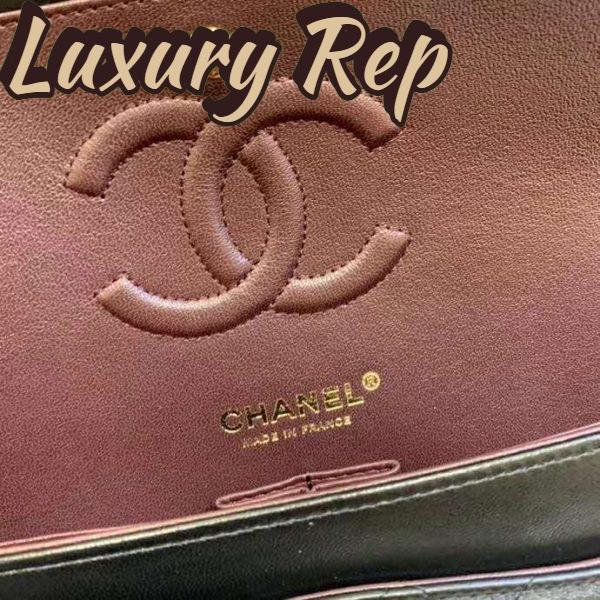 Replica Chanel Women Classic Handbag in Lambskin Leather-Black 11