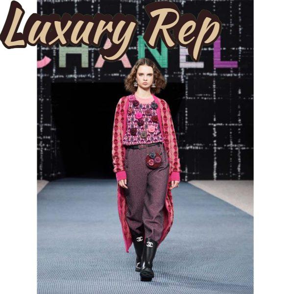 Replica Chanel Women CC High Boots Caoutchouc Leather Black 14