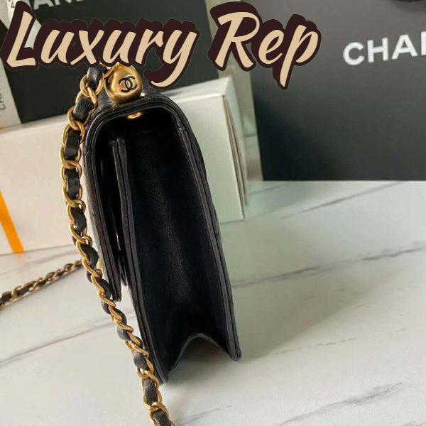 Replica Chanel Women Flap Bag Goatskin Acrylic Beads & Ruthenium-Finish Metal 8