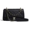 Replica Chanel Women Flap Bag Goatskin Acrylic Beads & Ruthenium-Finish Metal 12