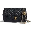 Replica Chanel Women Flap Bag in Satin Leather-Black 13