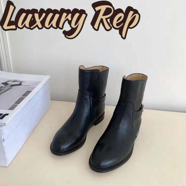 Replica Dior Women Dior Empreinte Ankle Boot ‘CD’ Signature Black Calfskin 7