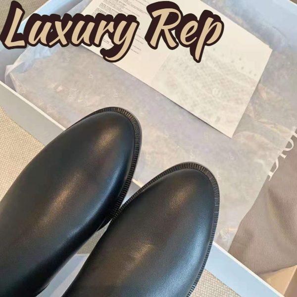 Replica Dior Women Dior Empreinte Boot ‘CD’ Signature Black Soft Calfskin 10