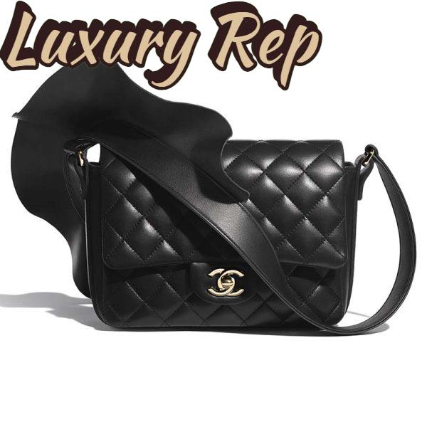 Replica Chanel Women Flap Bag Lambskin Calfskin & Gold-Tone Metal 3