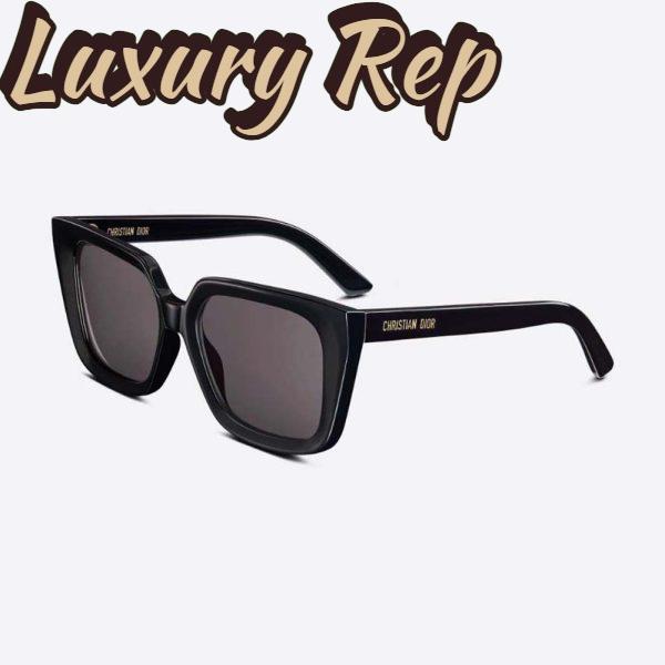Replica Dior Women DiorMidnight S1I Black Square Sunglasses 3