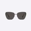 Replica Dior Women MissDior B5I Gunmetal Mirrored Butterfly Sunglasses 6