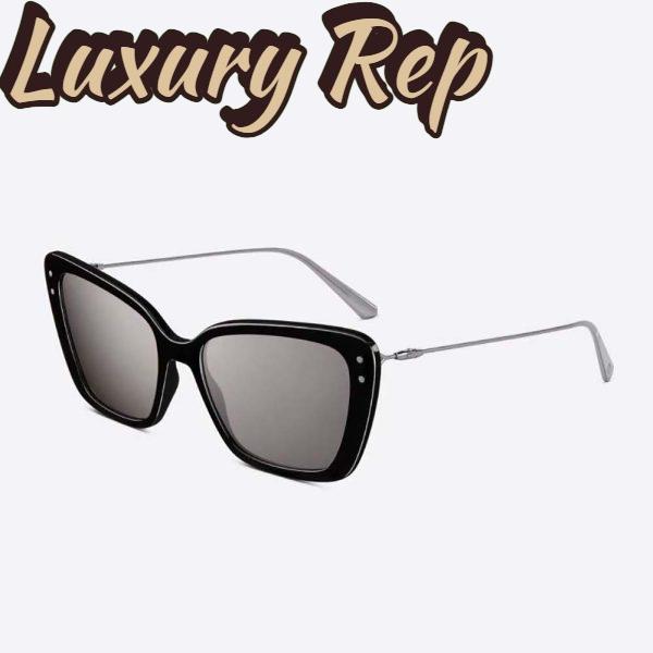 Replica Dior Women MissDior B5I Gunmetal Mirrored Butterfly Sunglasses 3