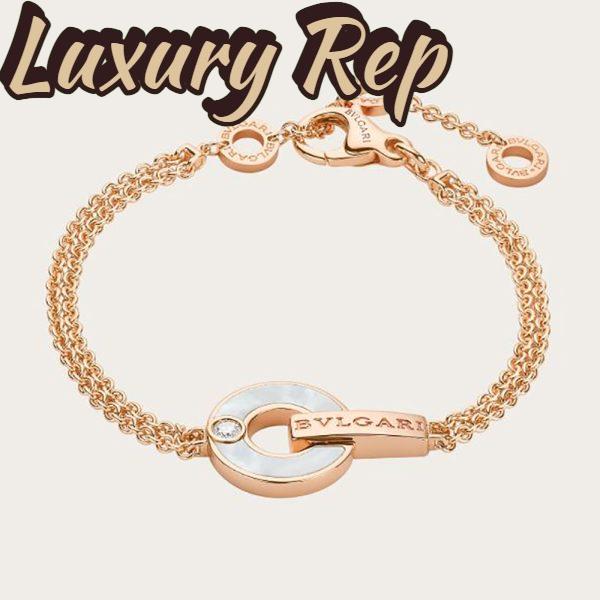 Replica Bvlgari Women Bvlgari Bracelet 18 KT Rose Gold Bracelet