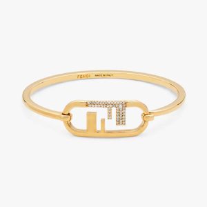 Replica Fendi Women O Lock Bracelet Gold-Colored Bracelet 2