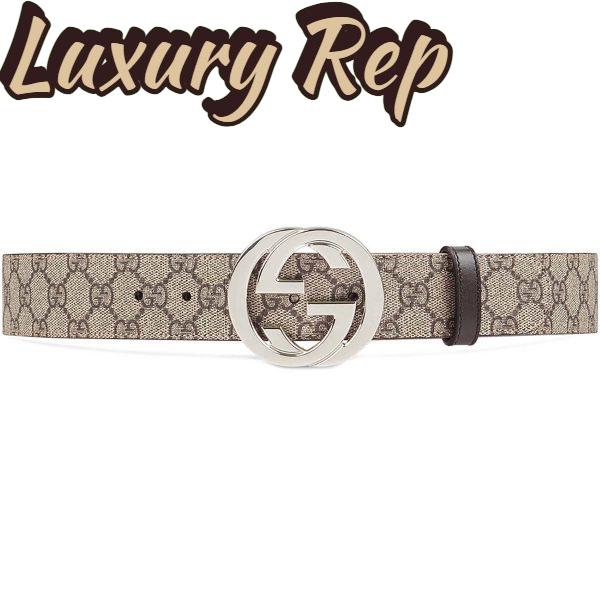 Replica Gucci Unisex Reversible GG Supreme Belt
