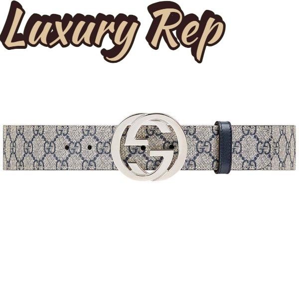 Replica Gucci Unisex Reversible GG Supreme Belt 3