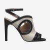 Replica Hermes Women Shoes Rafaella Sandal 10.5cm Heel-Sandy