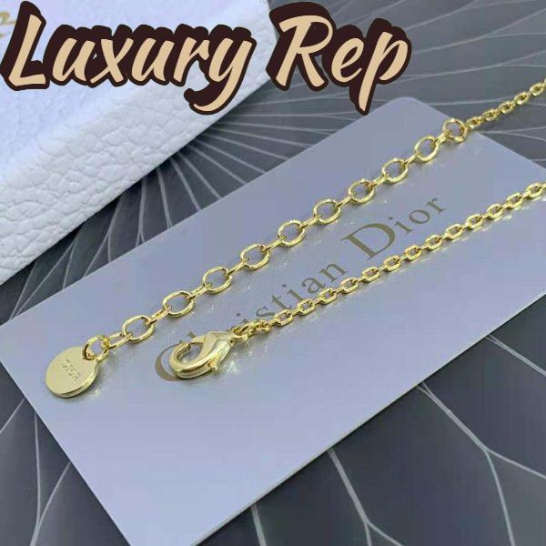Replica Dior Women Petit CD Necklace Gold-Finish Metal 6