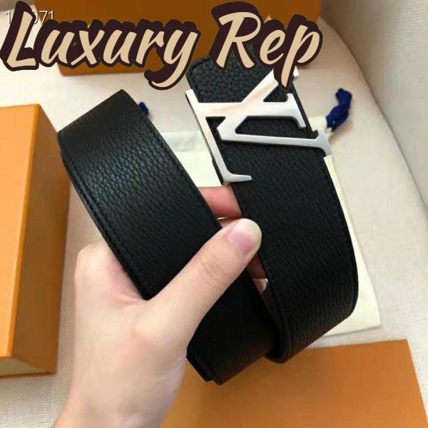 Replica Louis Vuitton Unisex LV Initiales 40 mm Width Reversible Belt Calf Leather 6