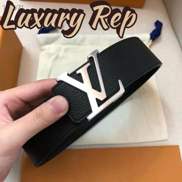 Replica Louis Vuitton Unisex LV Initiales 40 mm Width Reversible Belt Calf Leather 7