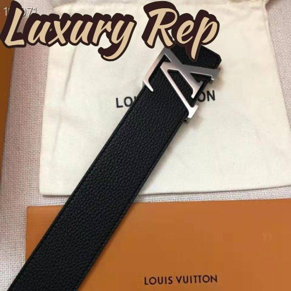 Replica Louis Vuitton Unisex LV Initiales 40 mm Width Reversible Belt Calf Leather 8