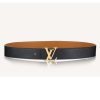 Replica Louis Vuitton Unisex LV Initials 30 mm Reversible Belt Monogram Canvas Calf Leather 6