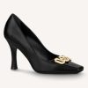 Replica Louis Vuitton LV Women Shake Pump Black Patent Calf Leather Lambskin 8.5 CM Heel 15